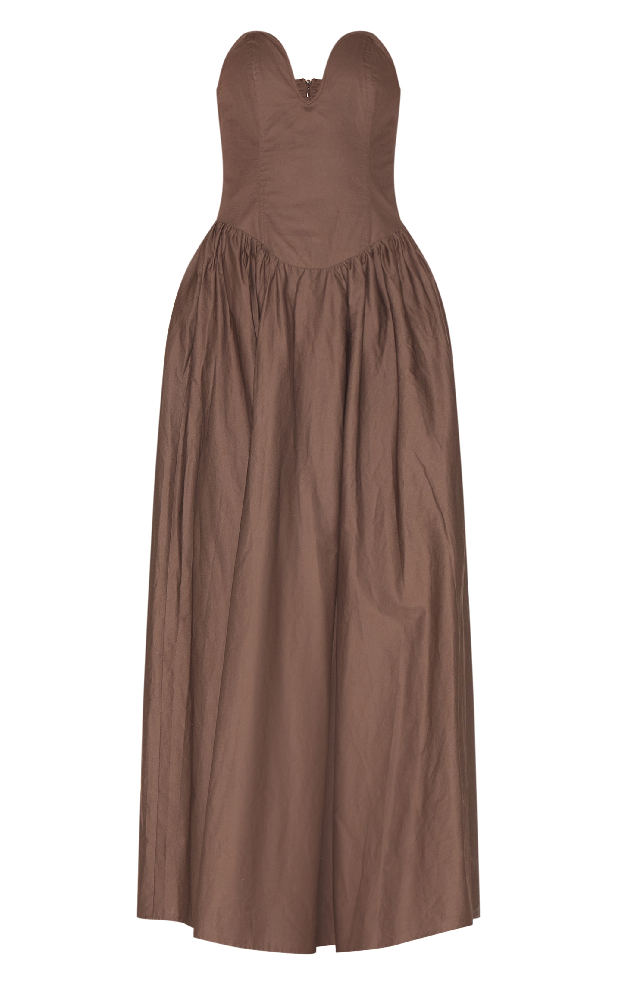 Tall Mushroom Bandeau Floaty Woven Midaxi Dress image 5