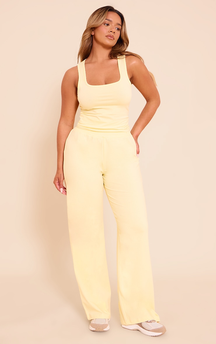 Shape Pantalon large crème au beurre taille haute image 1