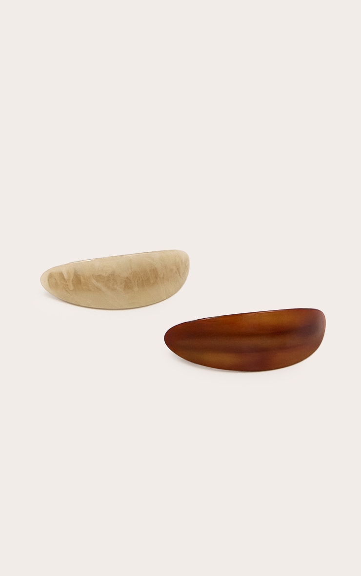 Resin Curved Hair Clip Multi-Pack image 2