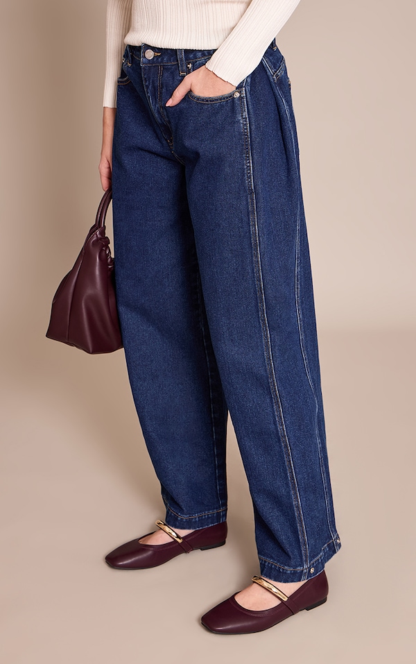 Plum Soft PU Silver Strap Square Toe Ballet Flats