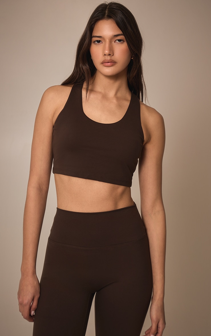 Brassière de sport rembourrée en Sculpt espresso à doublure image 4