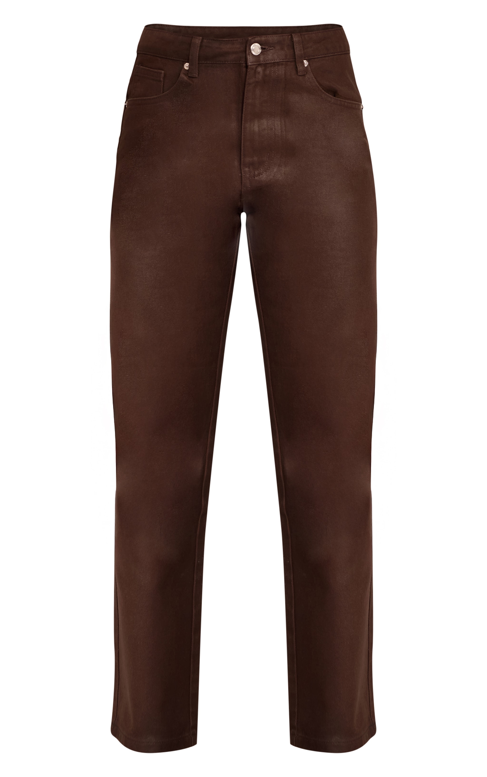 Chocolate Coated Effect Straight Leg Jean image 5