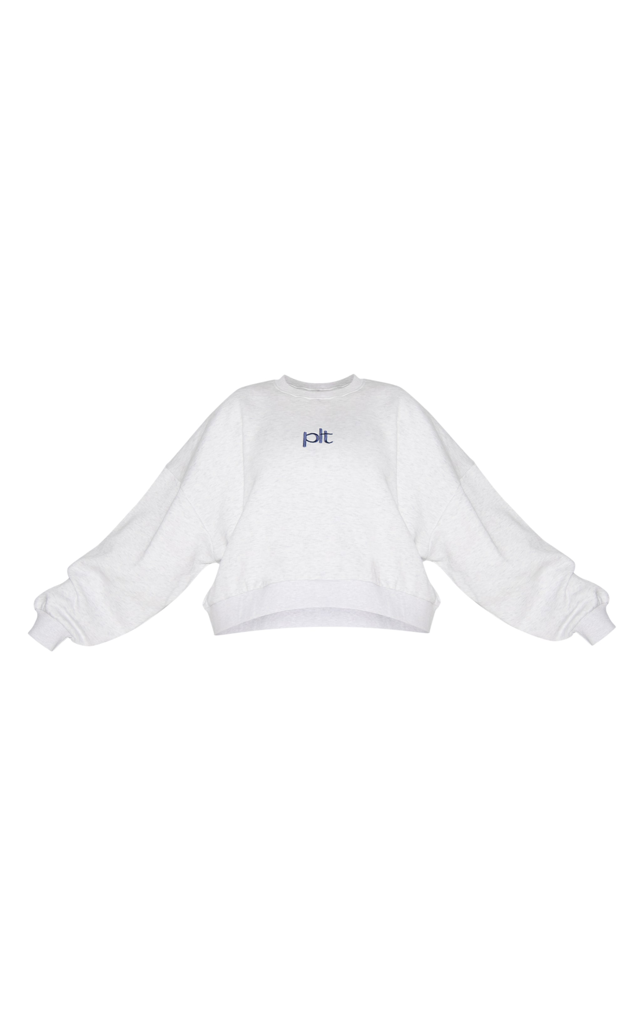 Plus Ash Grey Plt Sweatshirt image 5