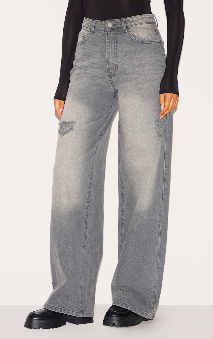 【DISCERNMENT】Graysh Long Wide Denim Jeans JJXX Wide leg Jeans 'JXTokyo' in Grey Denim | ABOUT YOU