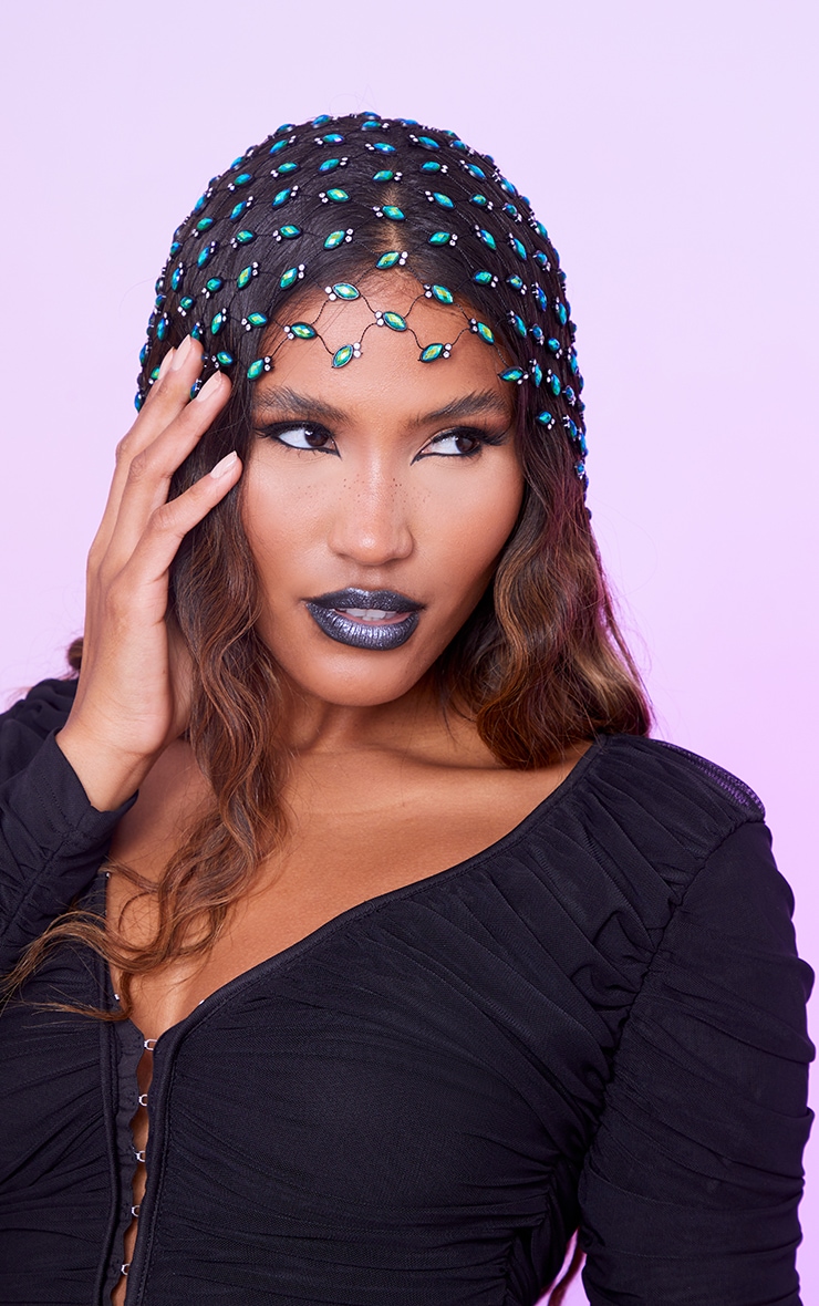 Green Jewel Hair Piece