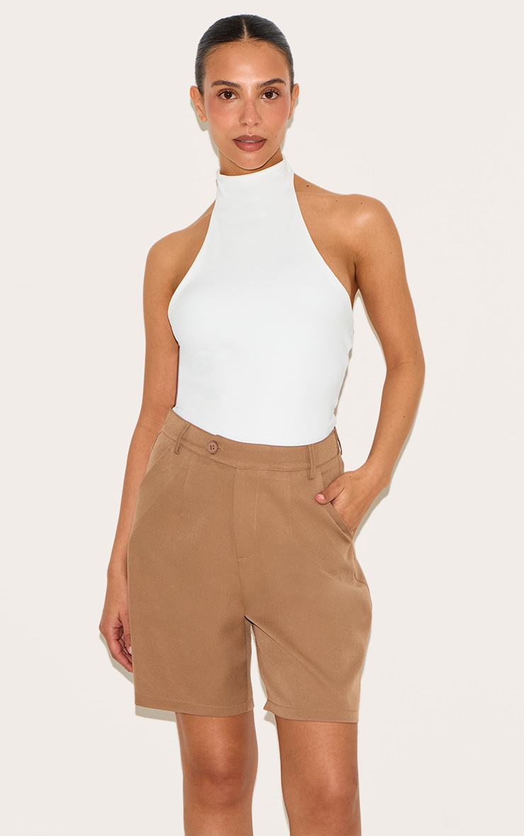Petite Taupe Tailored Jorts image 2