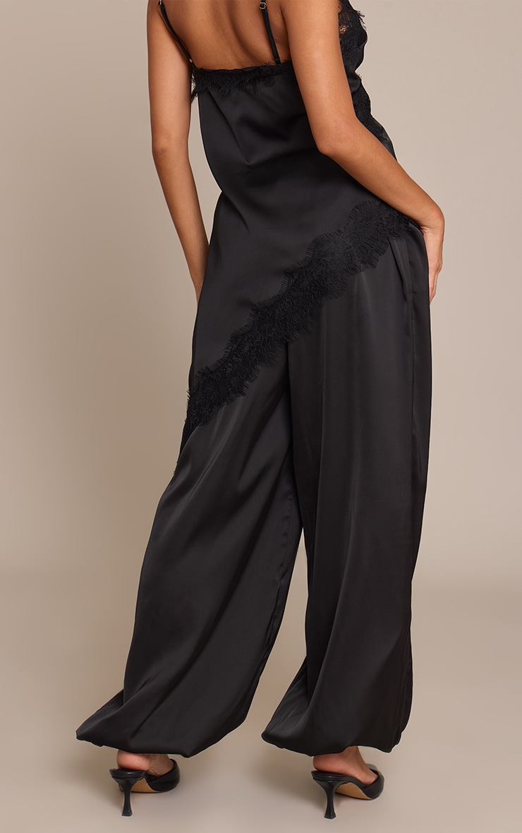 Black Satin Balloon Pant image 3