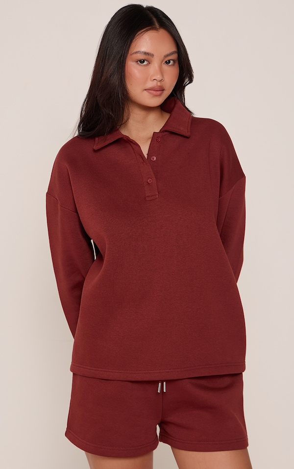 Brown Polo Lightweight Sweatshirt