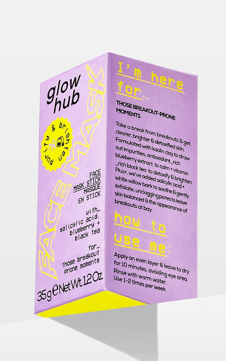 Glow Hub Masque visage en stick éclaircissant Purify & Brighten image 3