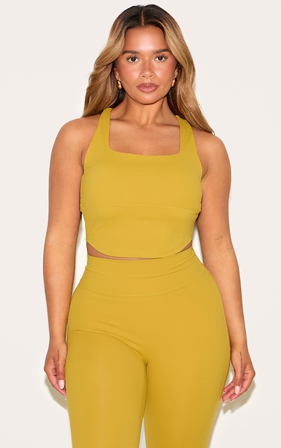 Shape Olive Active Cupped Seam Detail Sports Bra