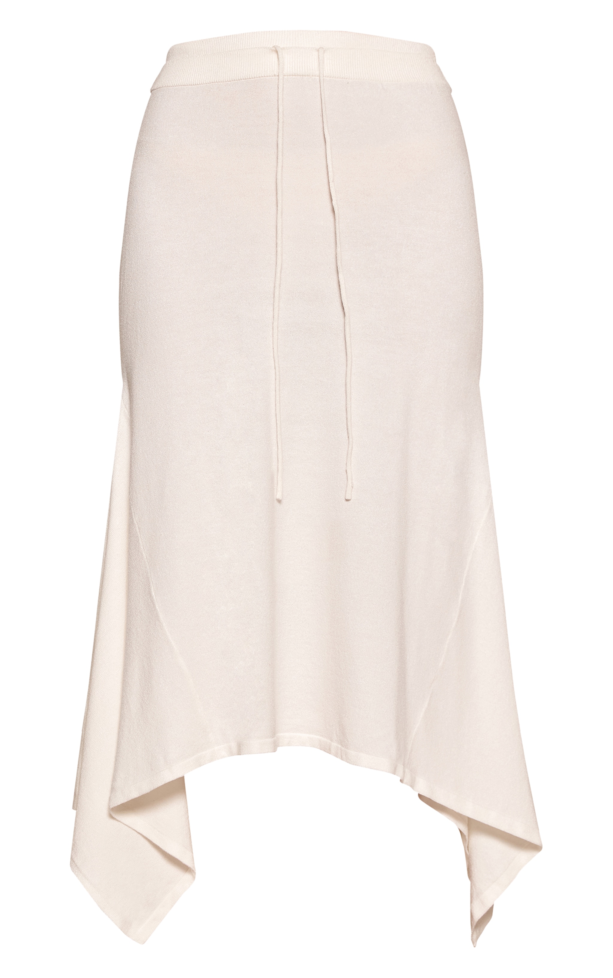 Jupe fluide en maille tricot crème à godet image 5