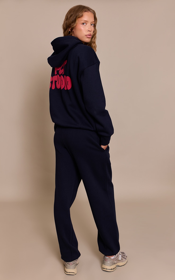 Dark Navy PLT Studio Print Cuffed Sweatpants image 3