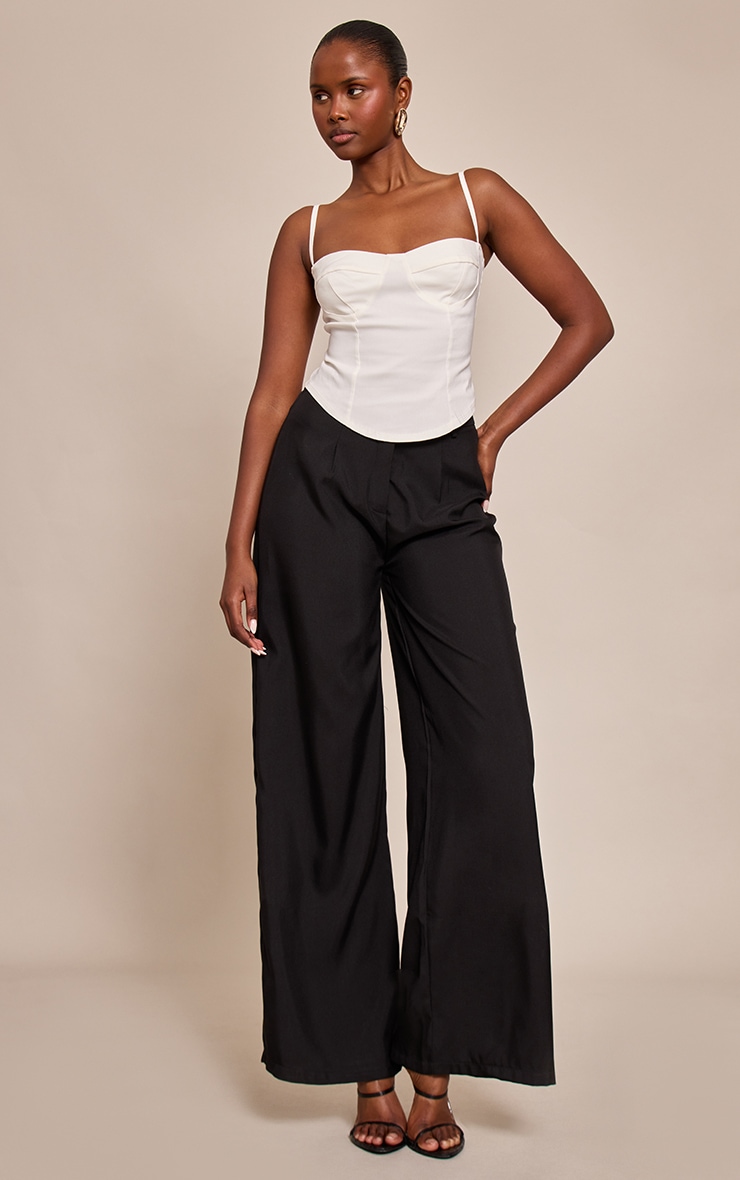 Buttermilk Curved Hem Bengaline Corset image 3