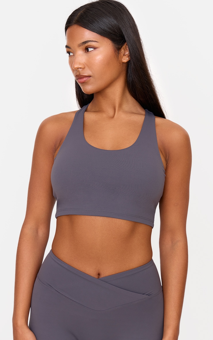 Charcoal Ultimate Sculpt Double Layer Padded Sports Bra image 4