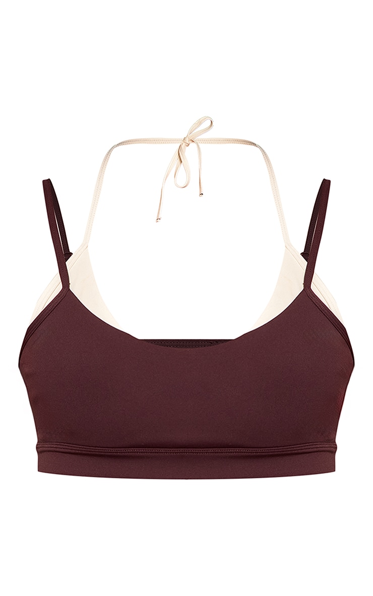 Chocolate Sculpt Double Layer Sports Bra image 5