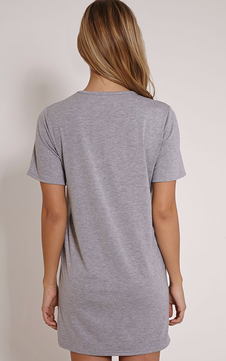 Eyelashes Grey Oversized Nightshirt PrettyLittleThing