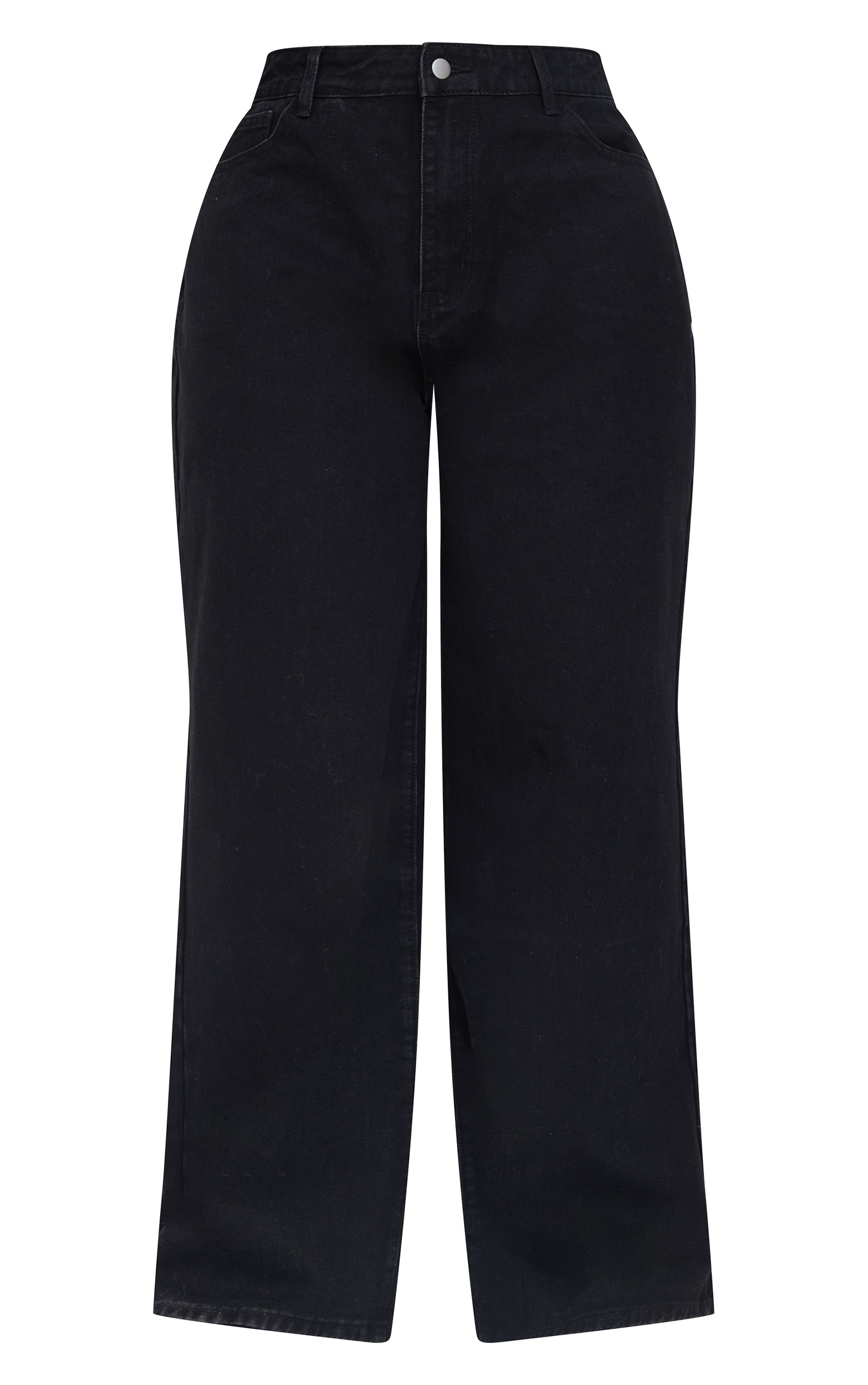 Plus Vintage Black Wash Slouchy Wide Leg Jeans image 4