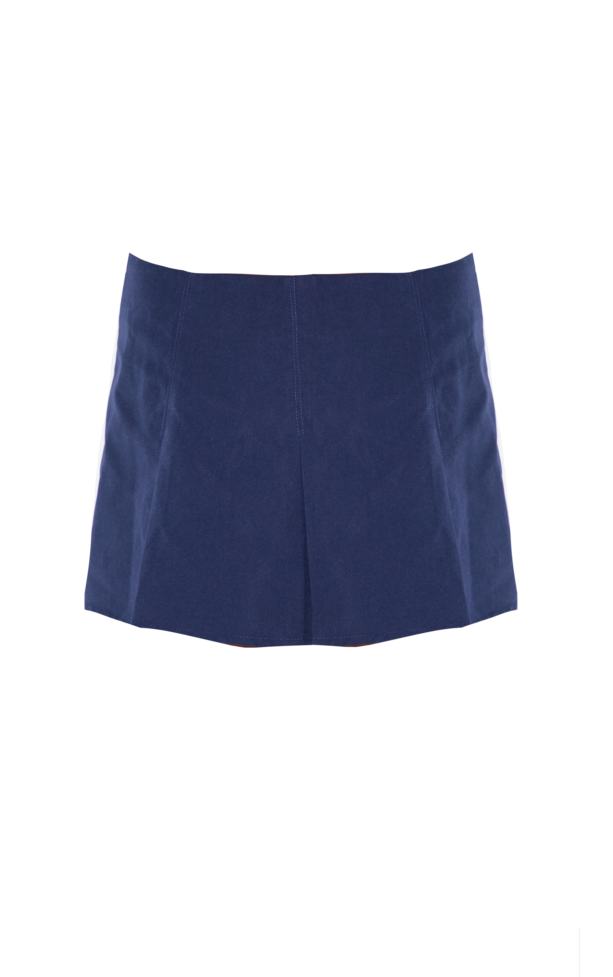 Navy Tailored Woven Box Pleated Skater Skort image 6