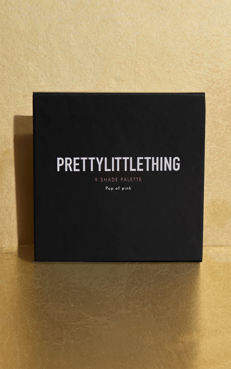 PRETTYLITTLETHING Pop Of Pink 9 Pan Eyeshadow Palette image 6