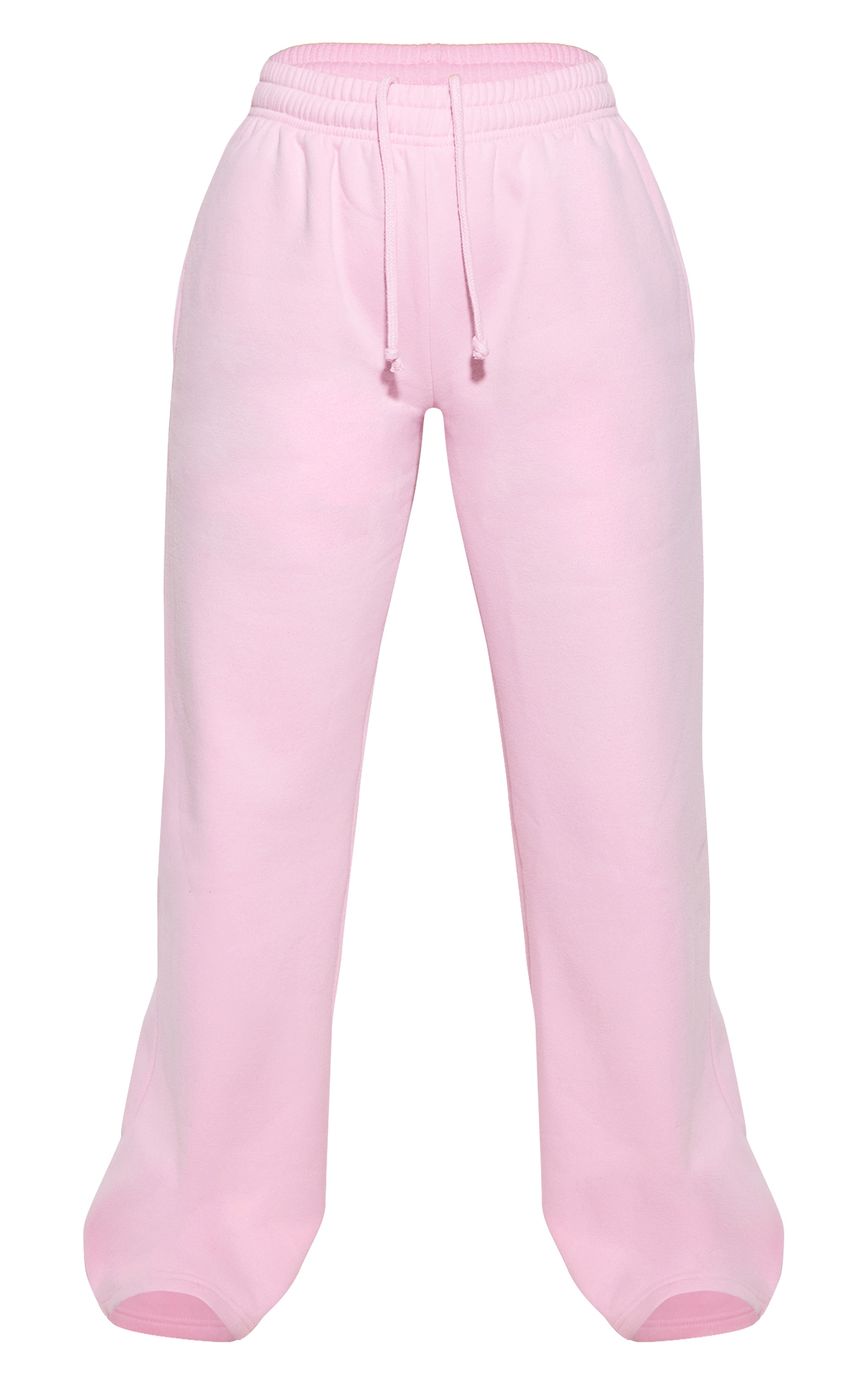 Pink Cotton Fleece Straight Leg Sweatpants image 5