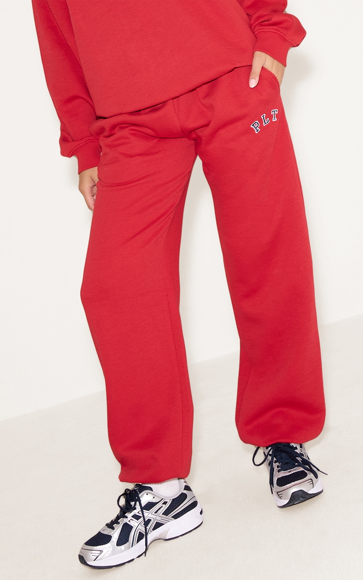 Red Logo Cuffed Sweatpants image 2