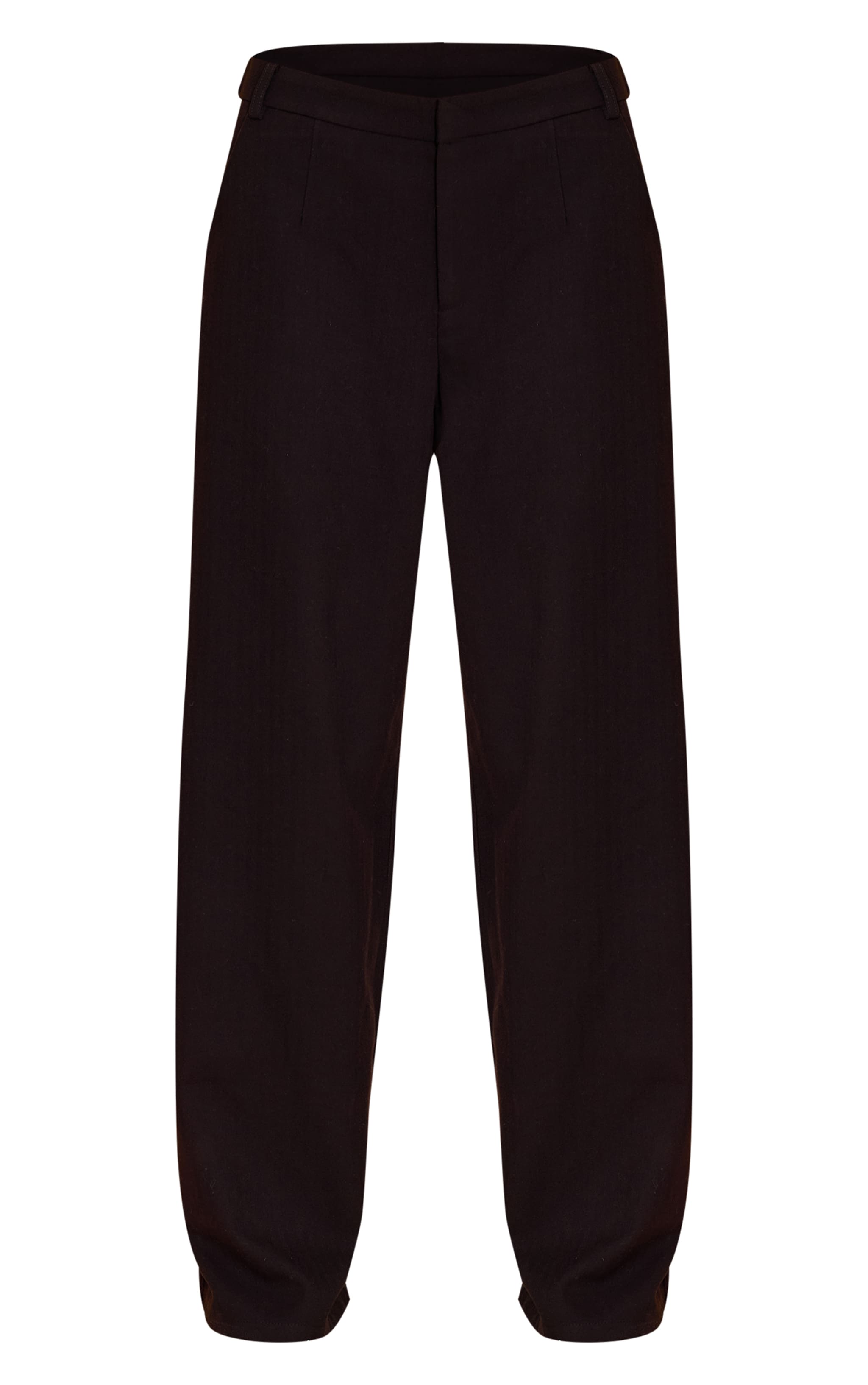 Black Tailored Wide Leg Pant image 5