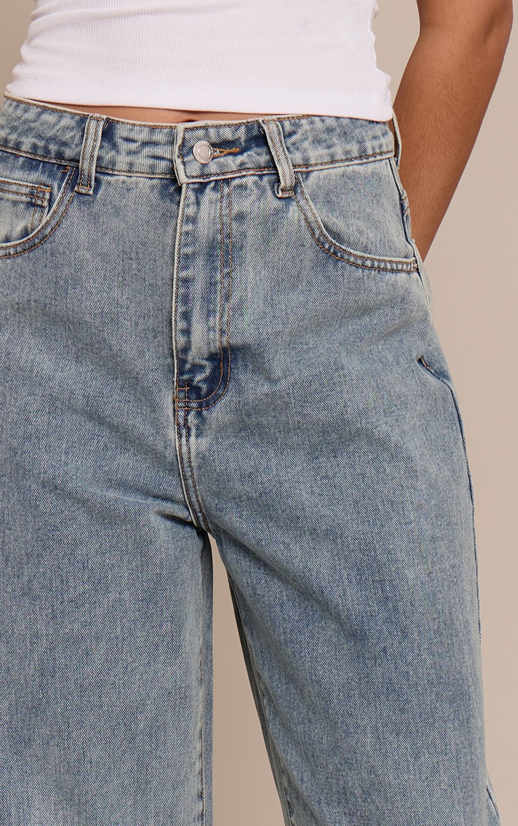 Tall Vintage Bleach Wash High Waist Baggy Boyfriend Jean image 4