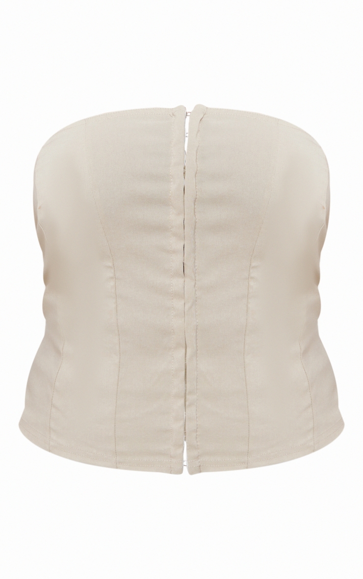 Shape Stone Stretch Woven Hook And Eye Top image 5