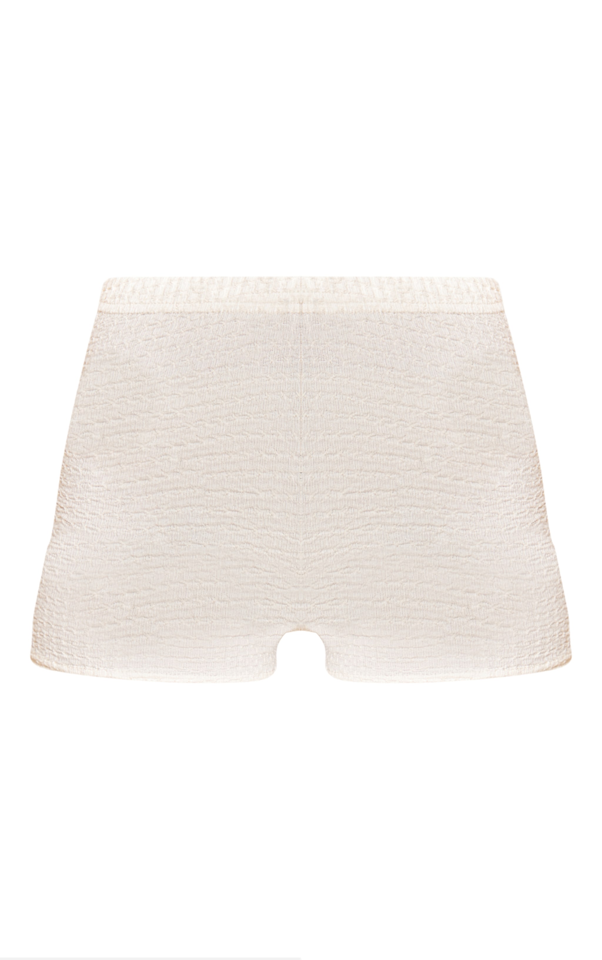 Minishort texturé crème image 6