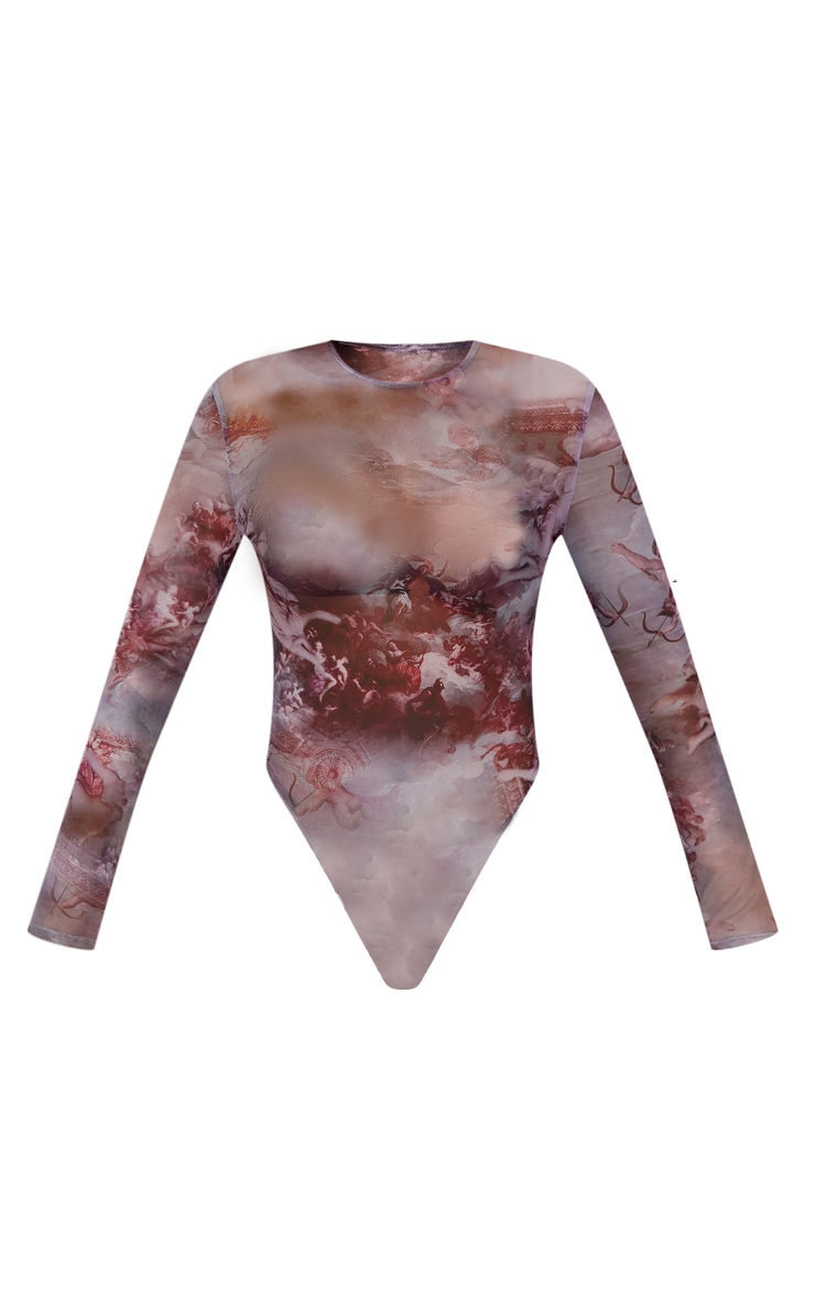 Stone Print Mesh Bodysuit image 5
