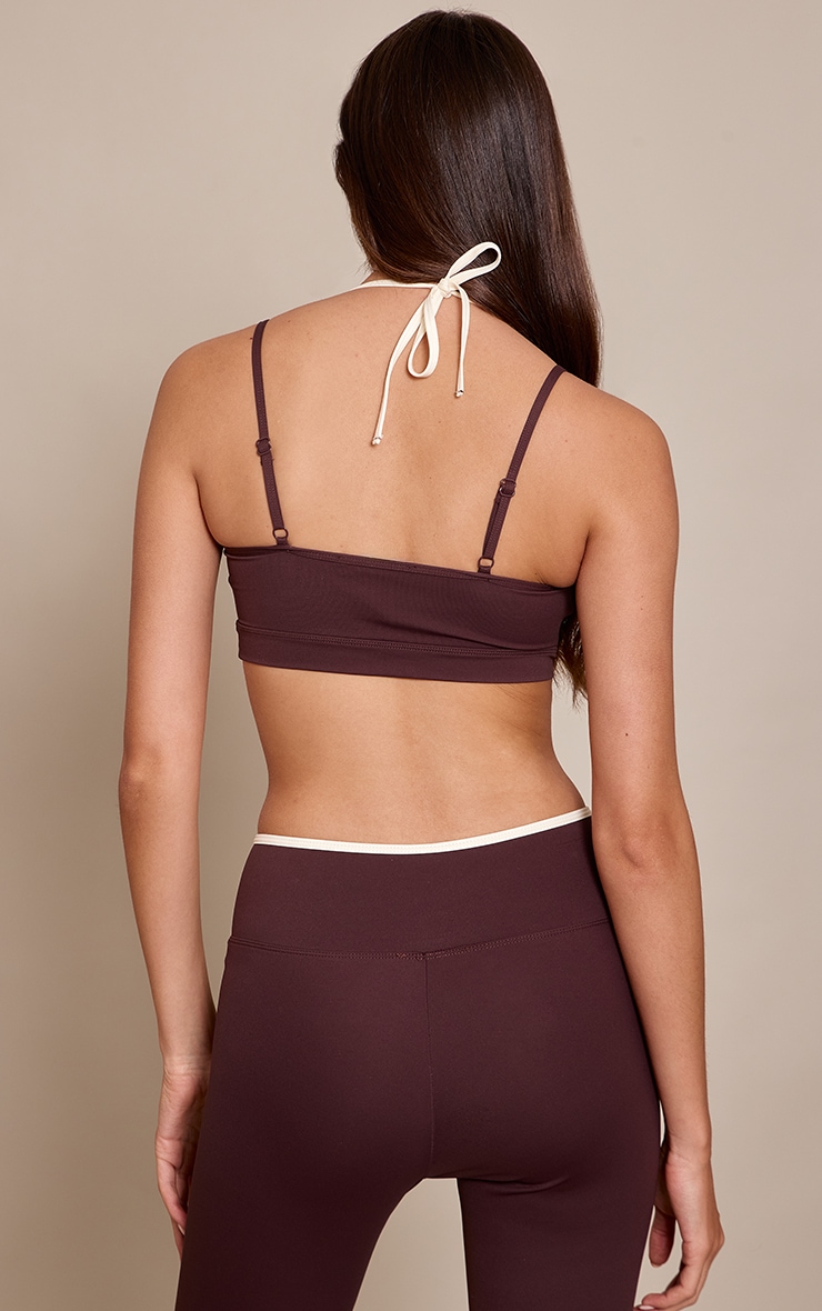 Chocolate Sculpt Double Layer Sports Bra image 2