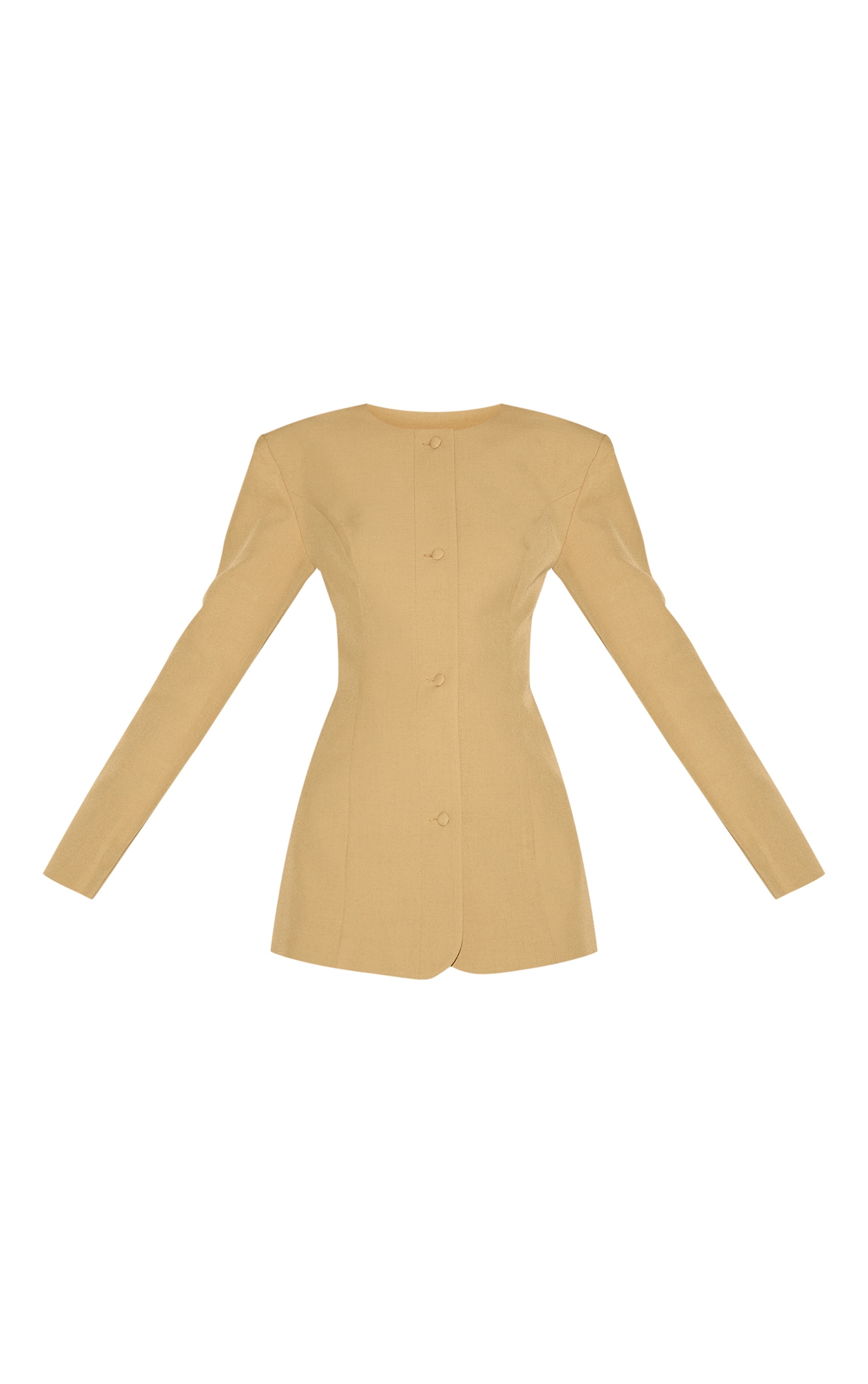 Deep Mustard Tailored Fitted Blazer image 5