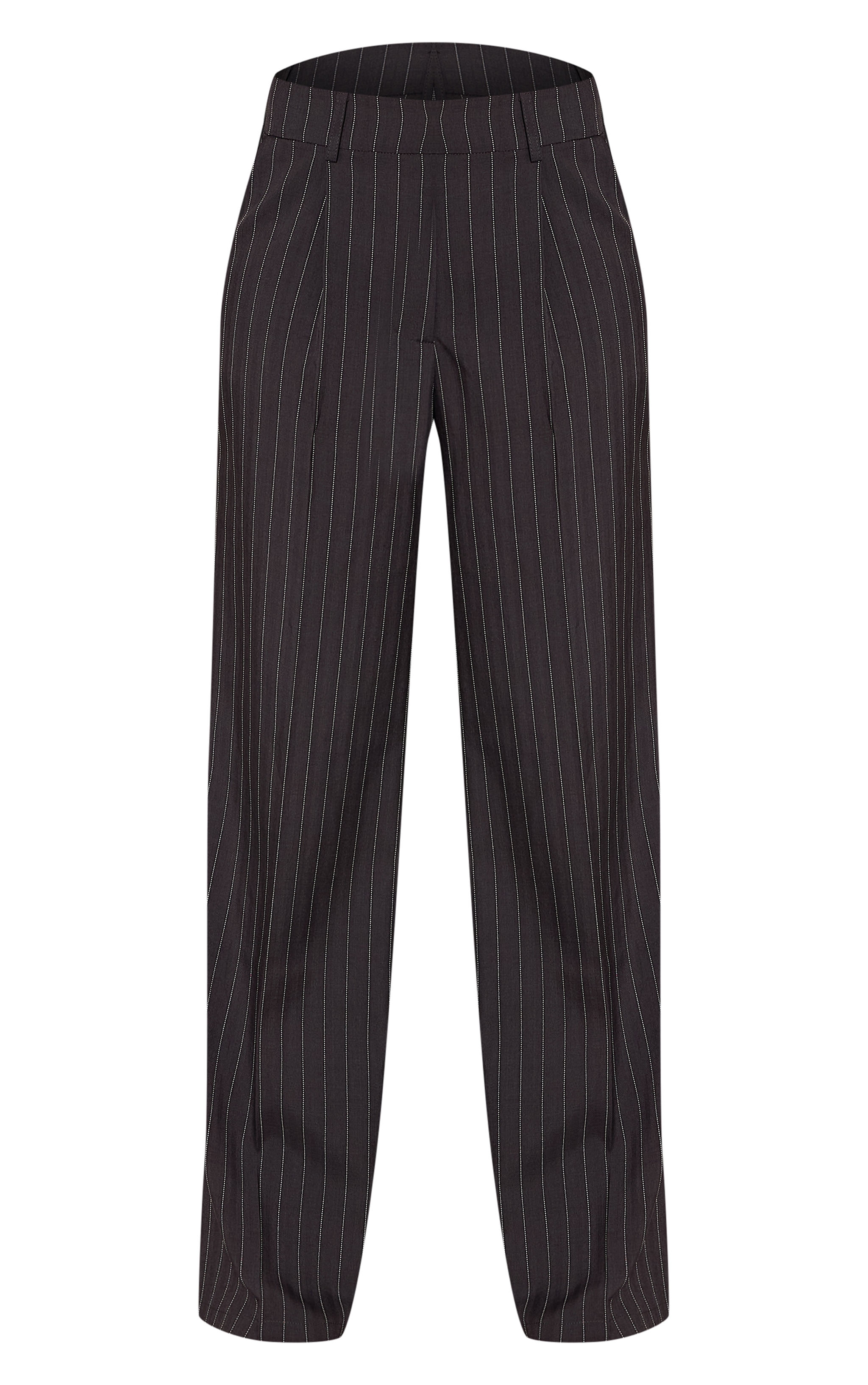 Tall Charcoal Pinstripe Tailored Trousers image 5