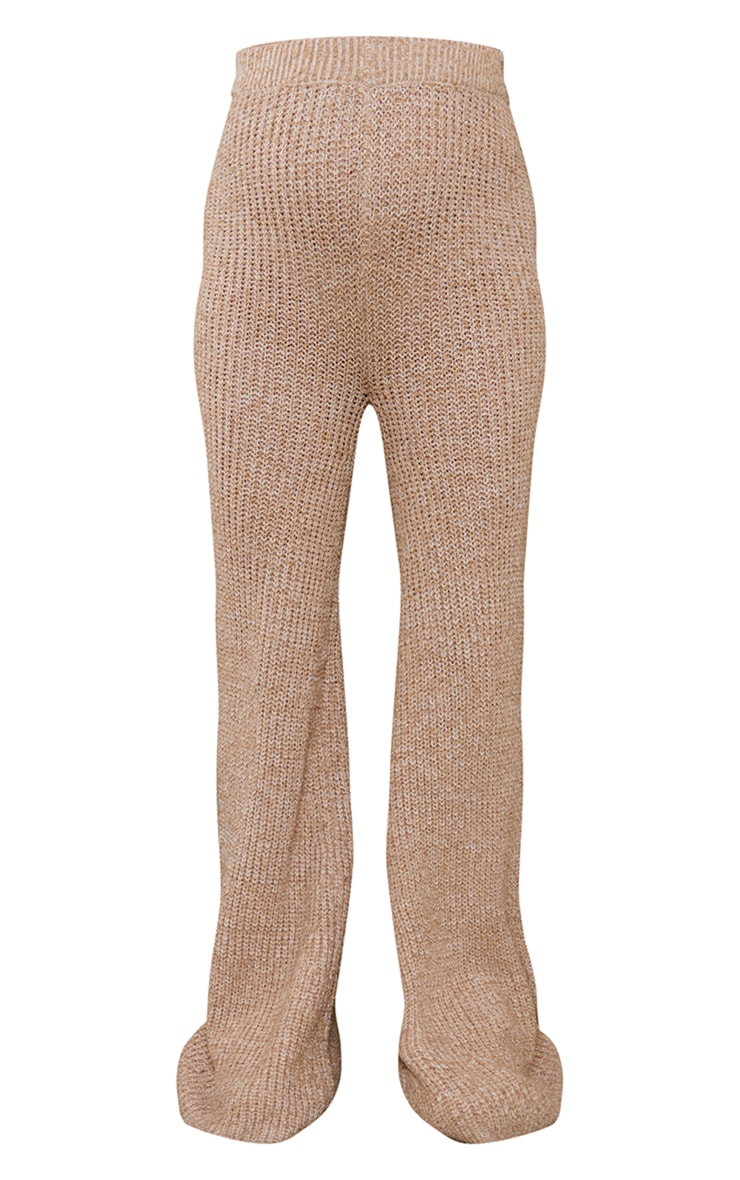 Maternity Stone Popcorn Knitted High Waisted Pant image 5