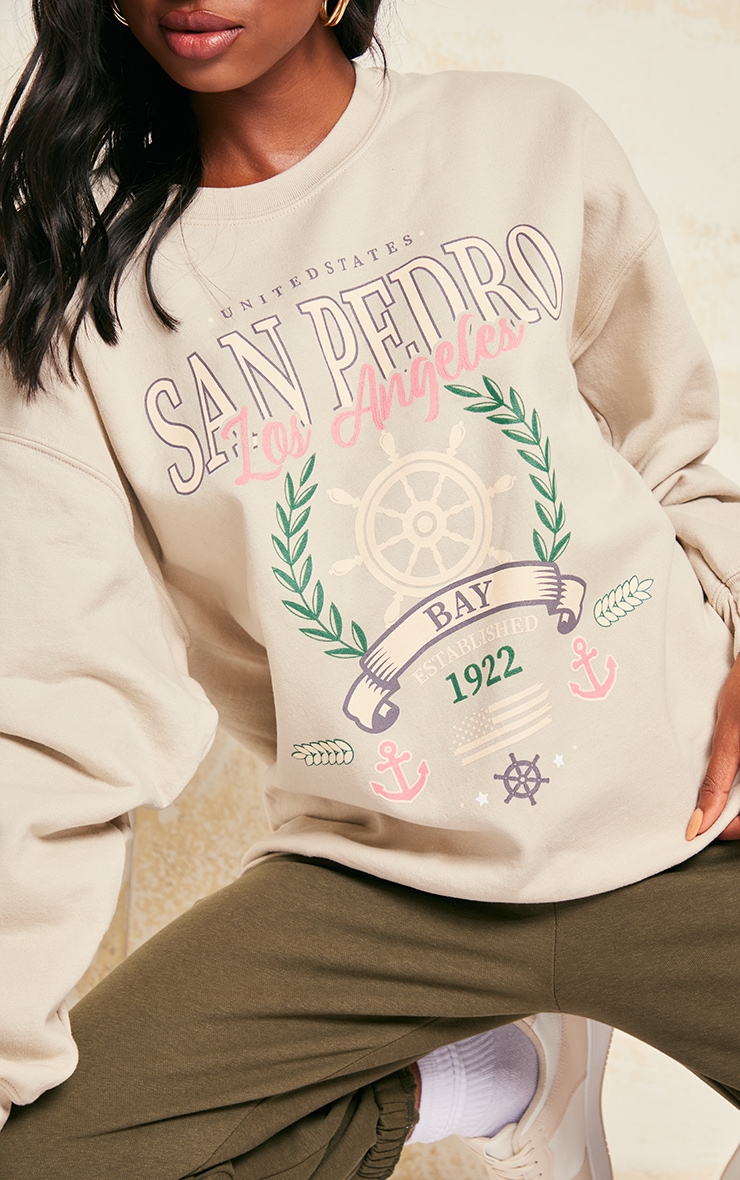 Sand San Pedro Print Marl Sweatshirt image 3