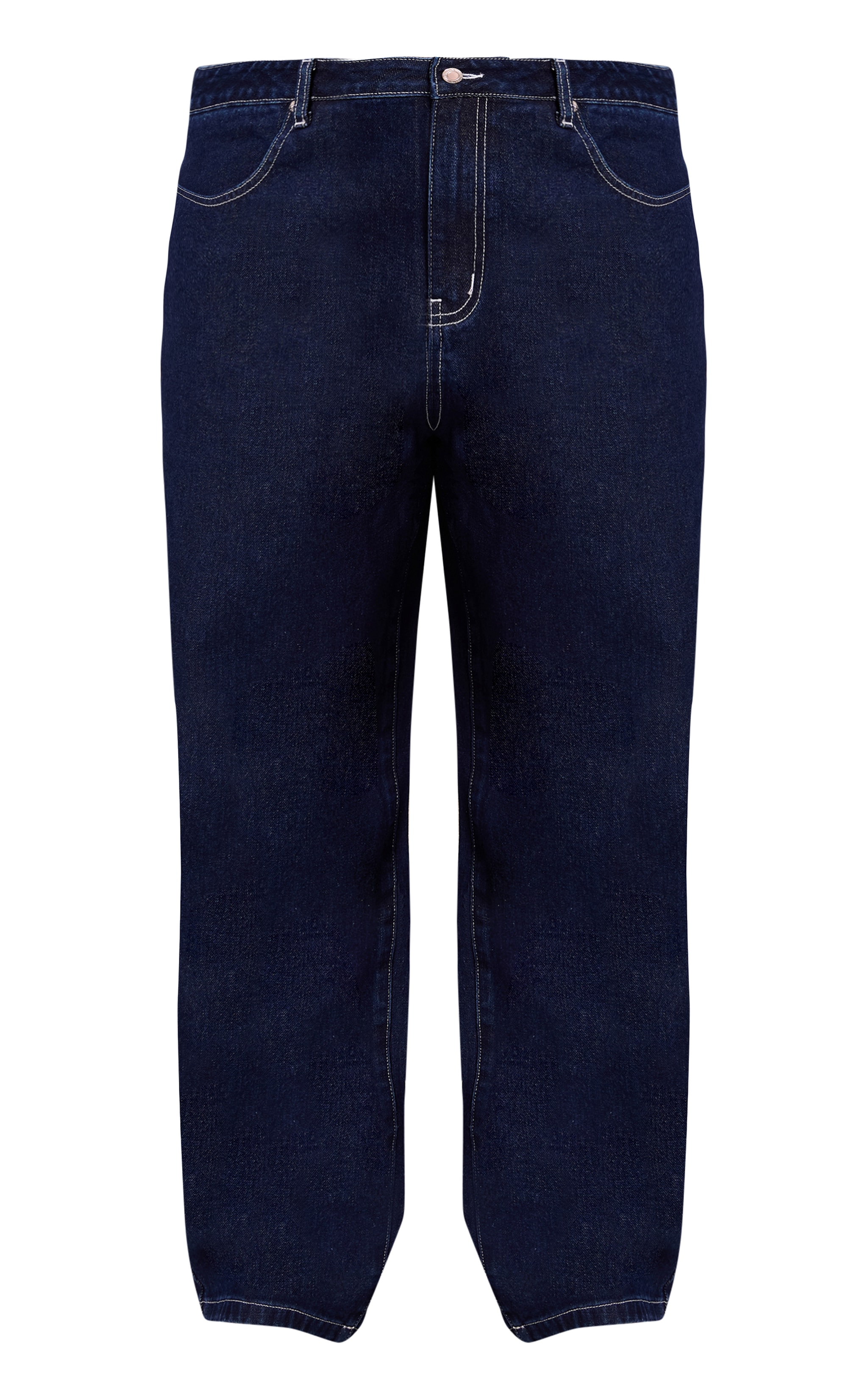 Plus Indigo Mid Rise Wide Leg Jeans image 5