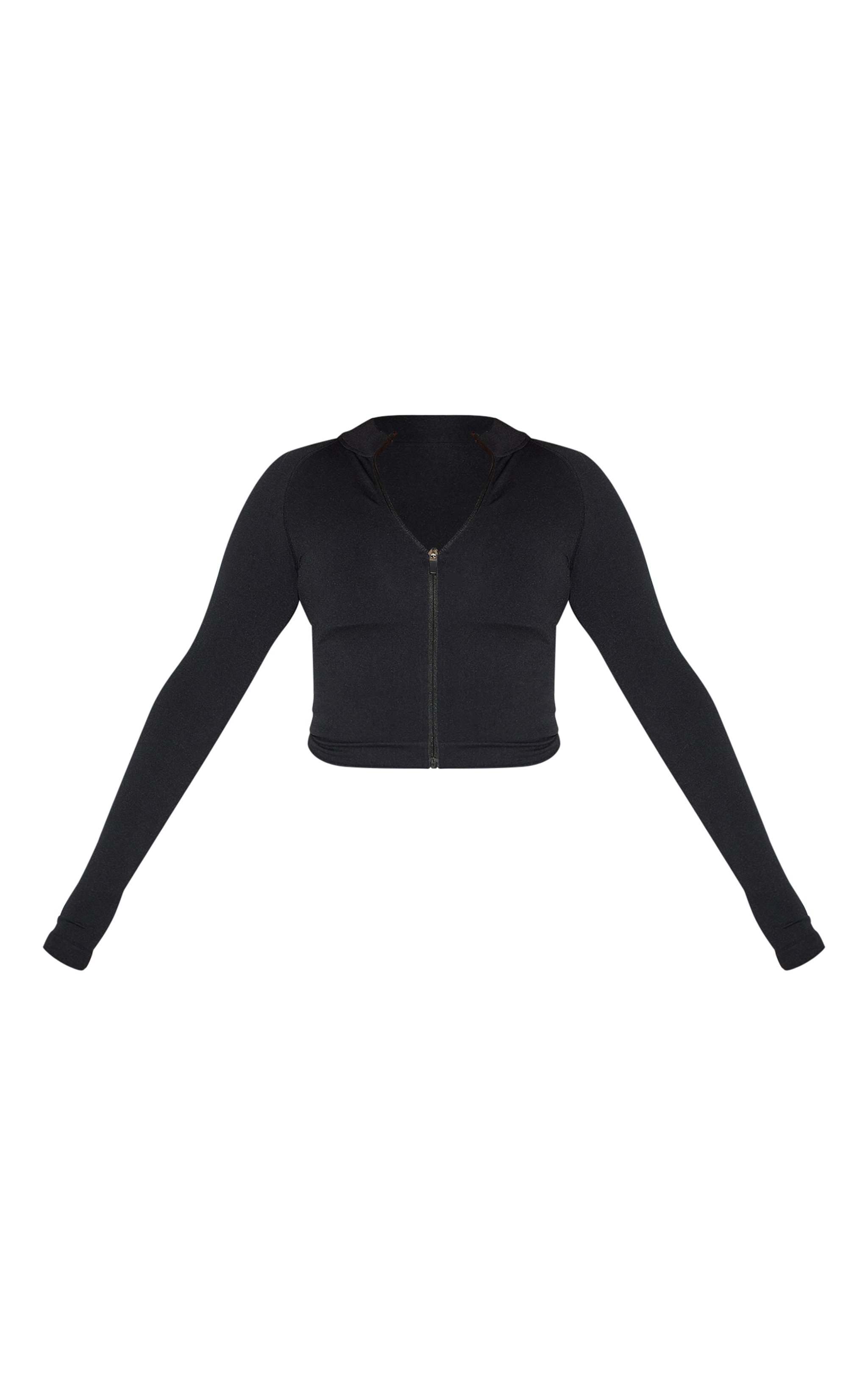 Shape Black Seamless Active Zip Through Jacket image 5