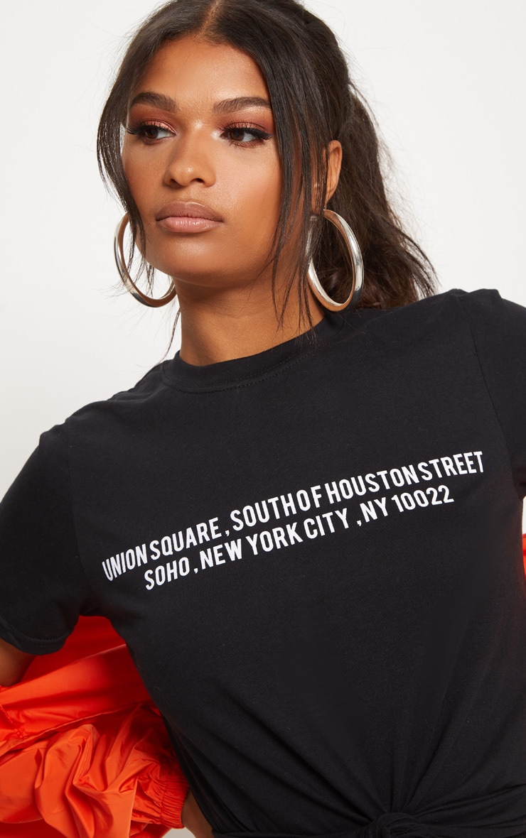 American Slogan Black T Shirt image 5