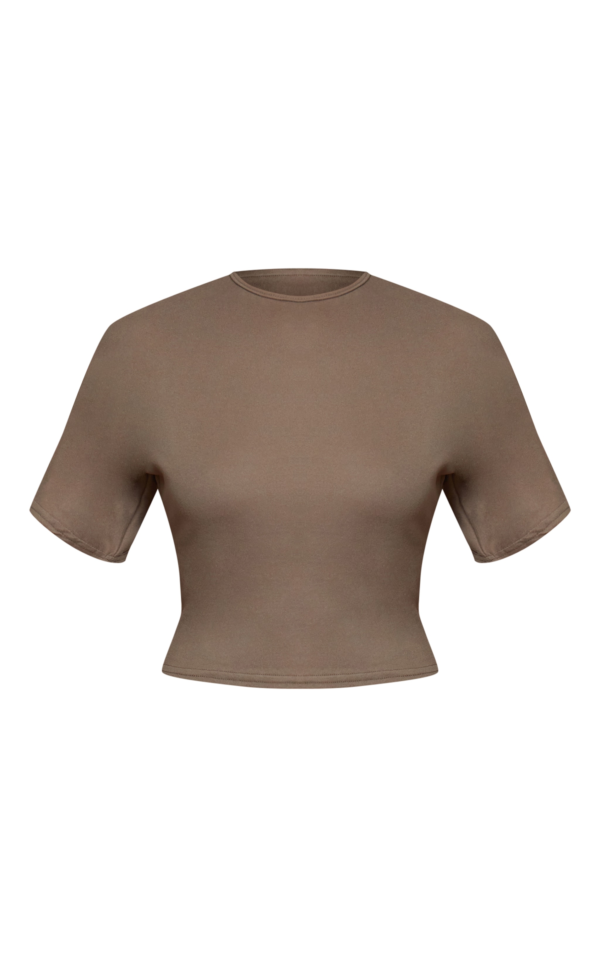 Dark Taupe Soft Touch Boxy T Shirt image 5