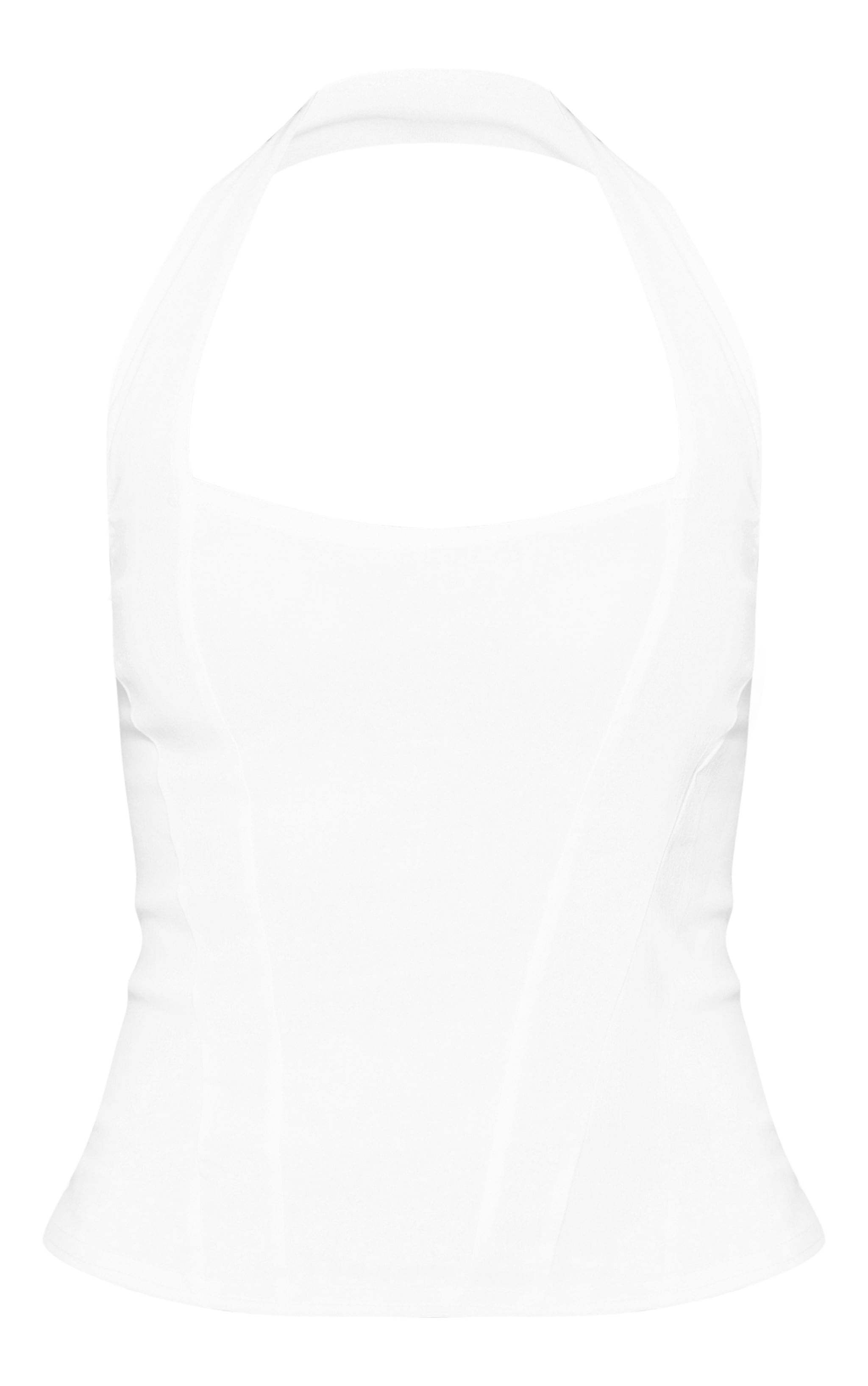 White Bengaline Square Neck Top image 5