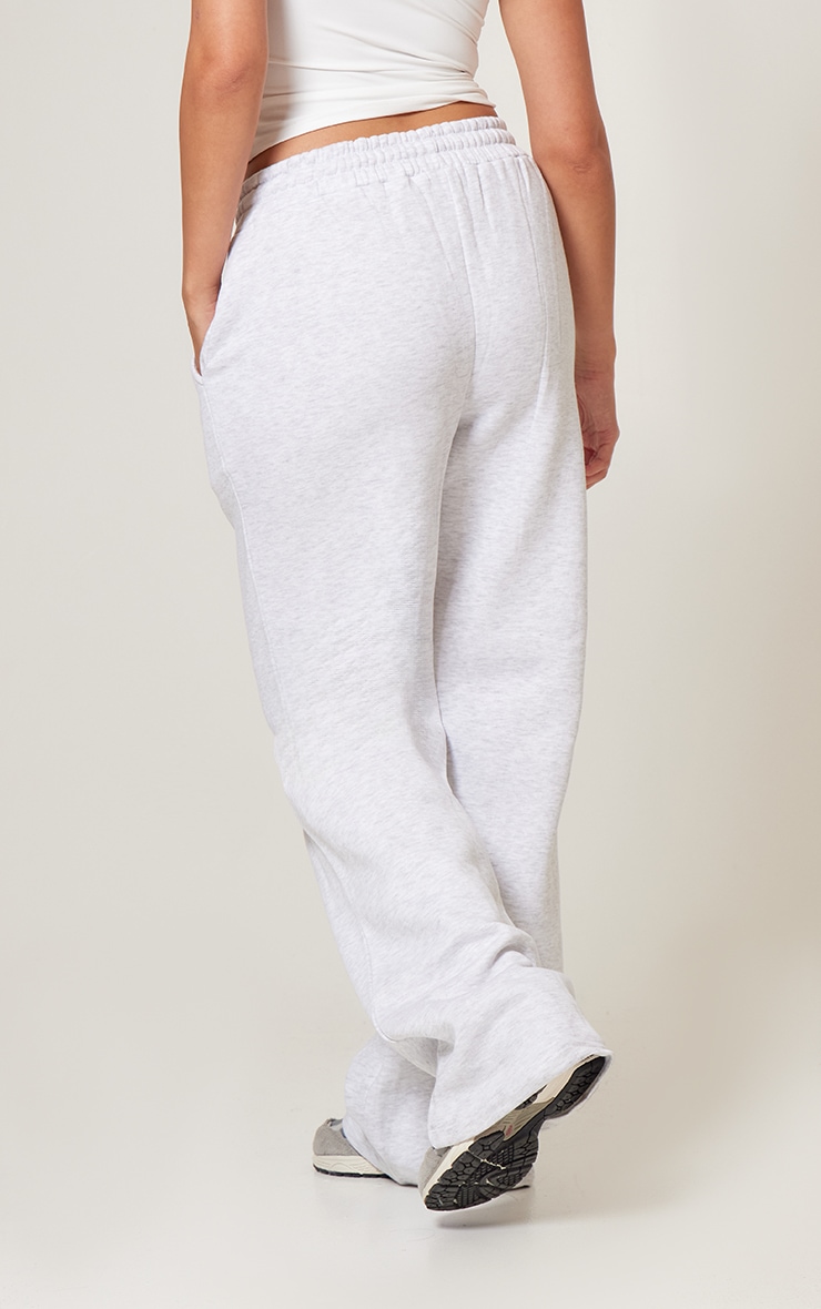 Grey Oversized Drawstring Wide Leg Track Pant image 3