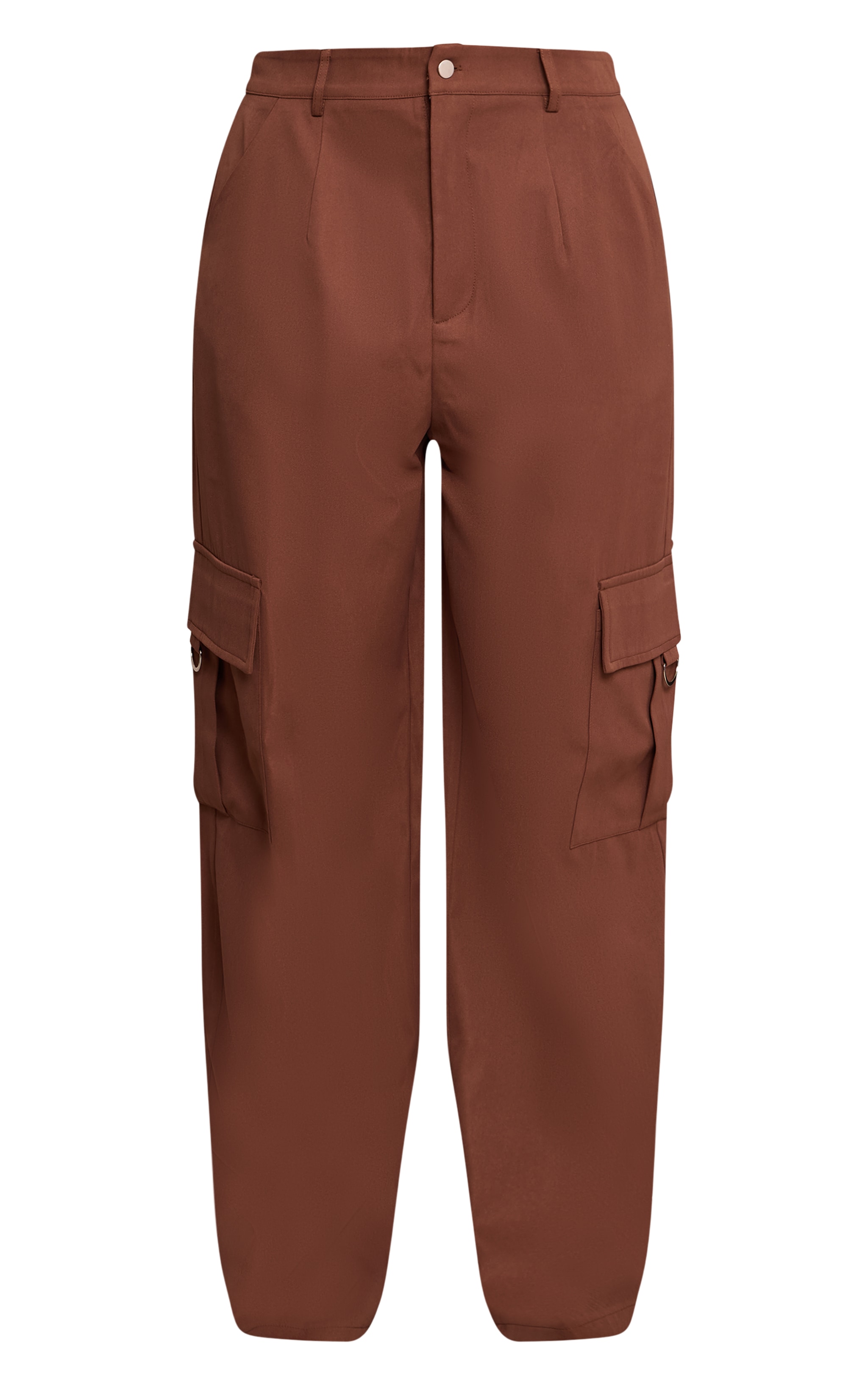 Shape Chocolate Buckle Detail Cargo Wide Leg Pants image 5