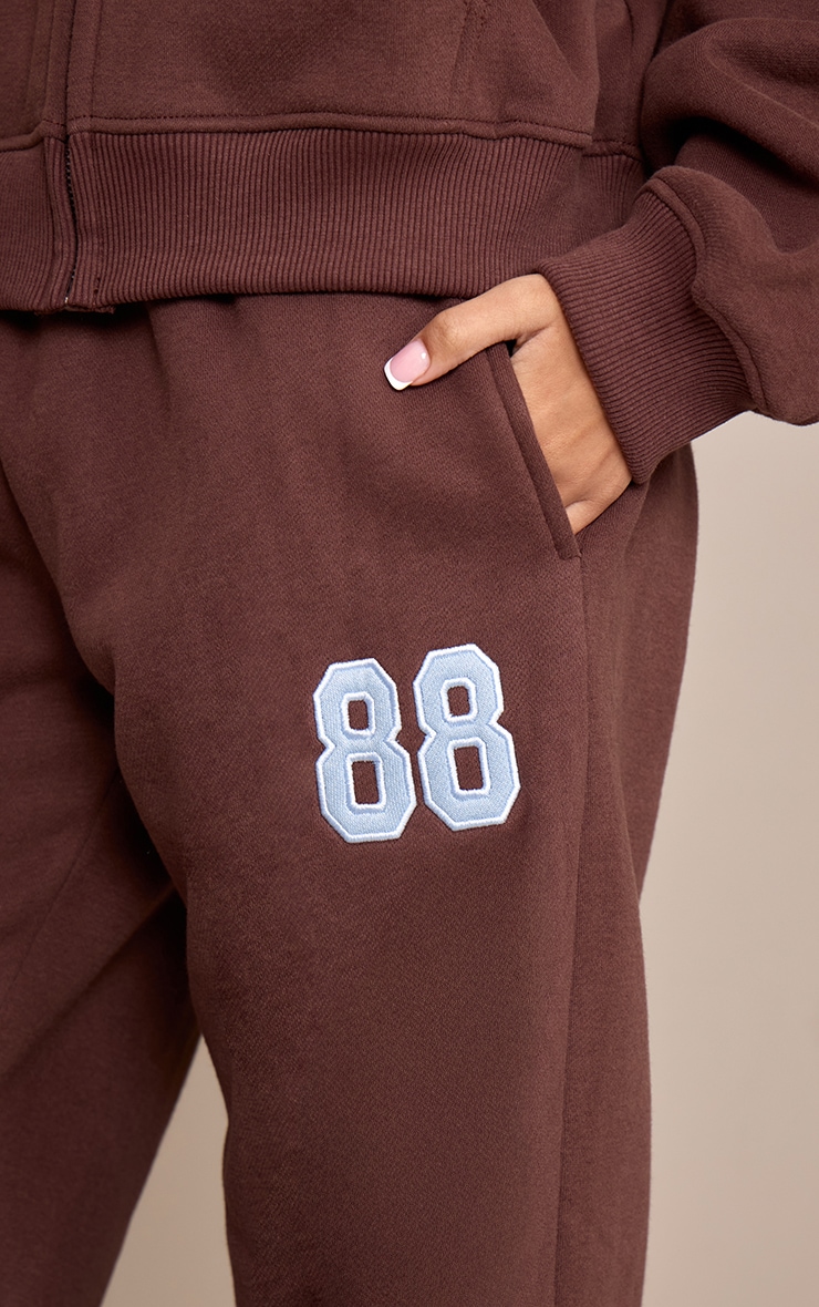 Petite Chocolate Graphic Wide Leg Sweatpants image 4