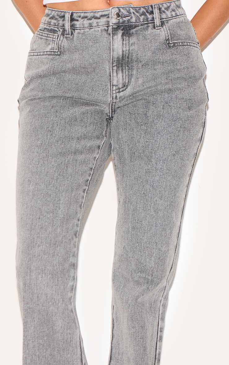 Grey Slim Fit Flared Jeans image 4