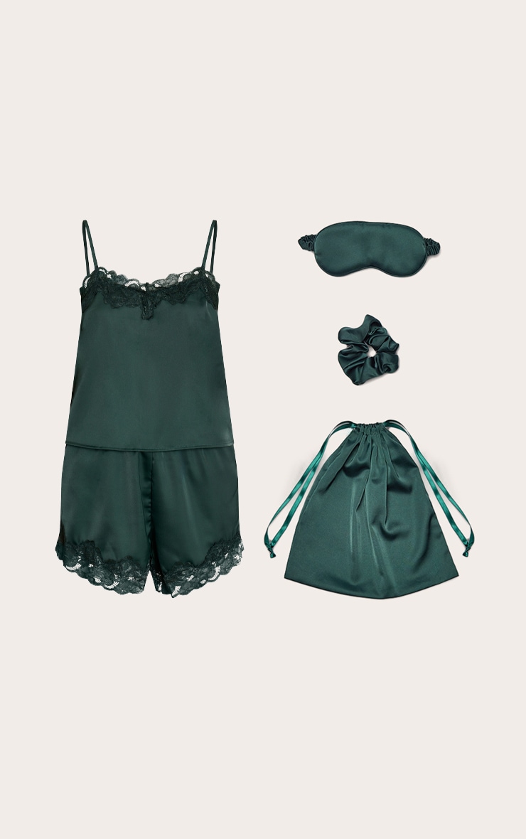 Forest Green Satin Sleepwear Gift Bag image 2