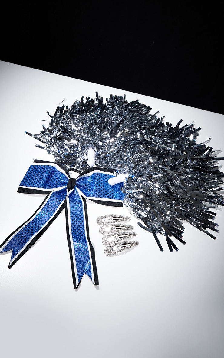 Blue Cheerleader Accessory 3 Piece Set image 1