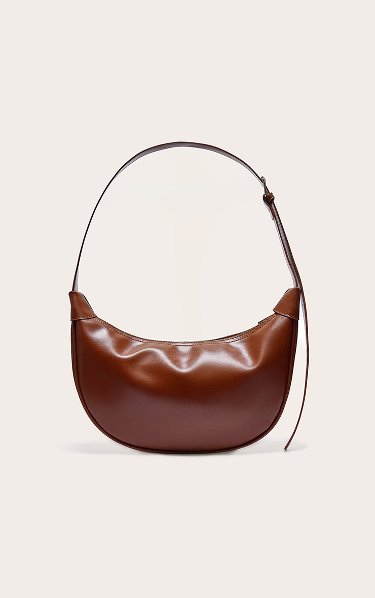 Brown Crescent Cross Body Bag image 3