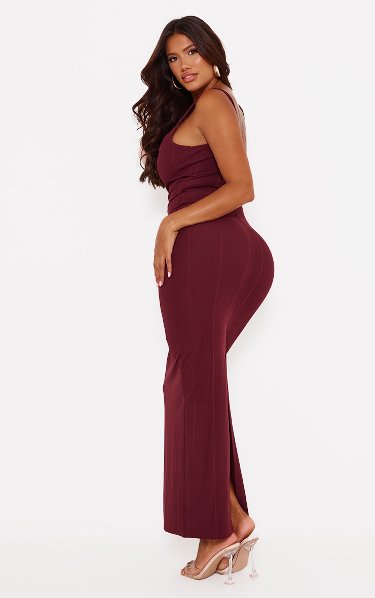 Shape Burgundy Bandage Midaxi Dress image 2