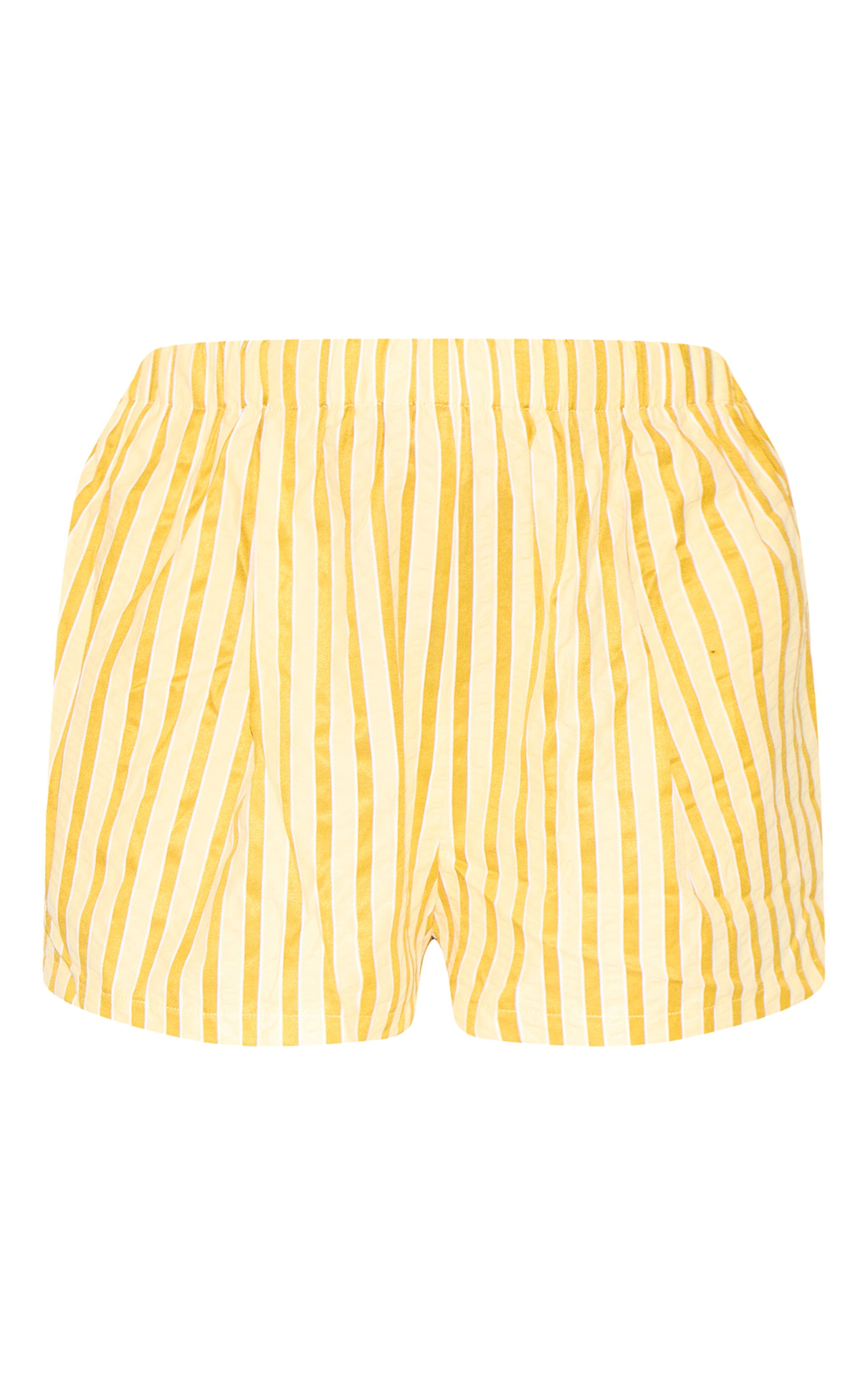Plus Short style boxer fluide jaune citron à rayures image 6