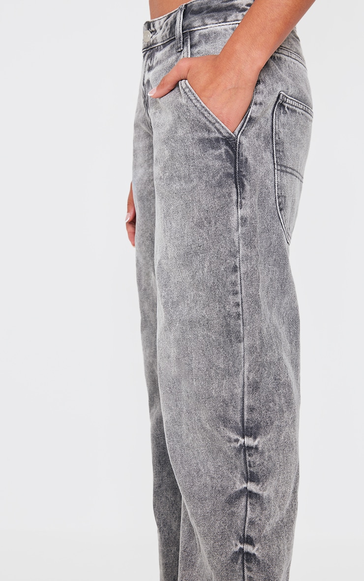 Washed Grey Wide Leg Jeans | Denim | PrettyLittleThing USA